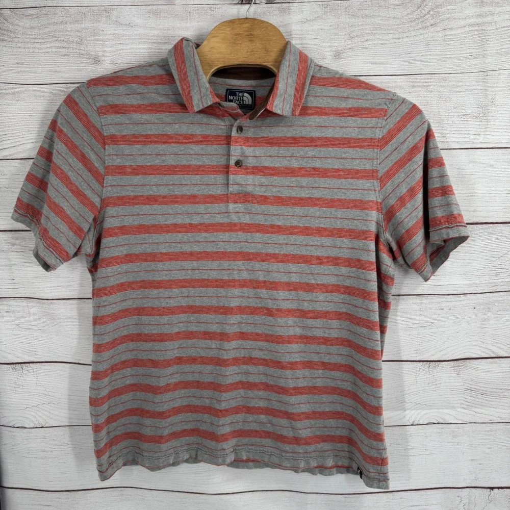 The North Face California Heritage Striped Polo Shirt Mens XL Casual Golf Hiking